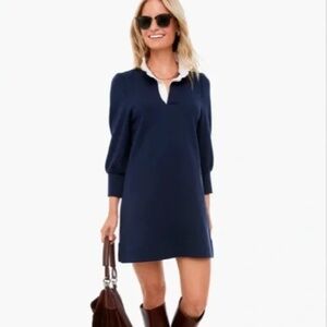 Navy Charlotte Terry Dress POMANDER PLACE NWT